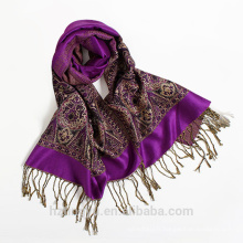 Date jacquard motif à tricoter femmes mode jacquard noix de cajou paisley coton châle pashmina écharpe